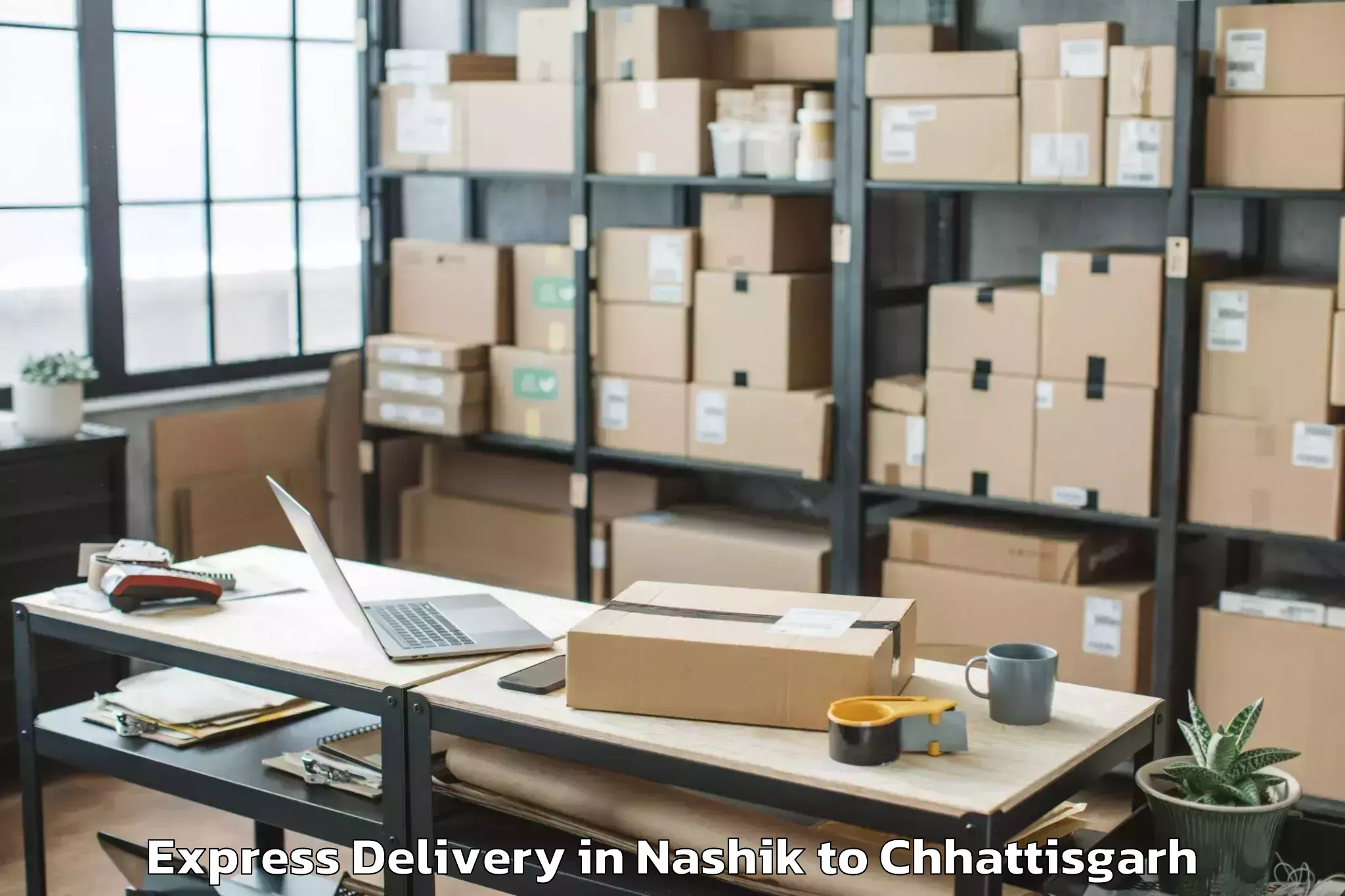 Professional Nashik to Jagdalpur Express Delivery